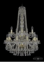 Люстра хрустальная Bohemia Ivele 1409/10+5/195/h-83/2d/G
