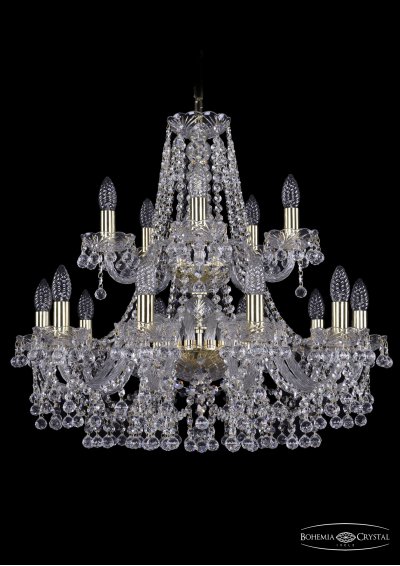 Люстра хрустальная Bohemia Ivele 1409/10+5/240/2d/G