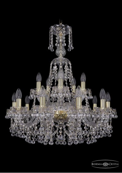 Люстра хрустальная Bohemia Ivele 1409/10+5/240/XL-77/G
