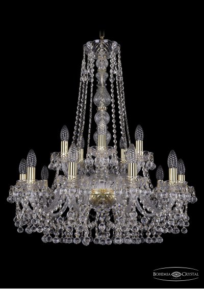 Люстра хрустальная Bohemia Ivele 1409/10+5/240/h-77/G