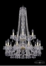 Люстра хрустальная Bohemia Ivele 1409/10+5/240/h-91/2d/G