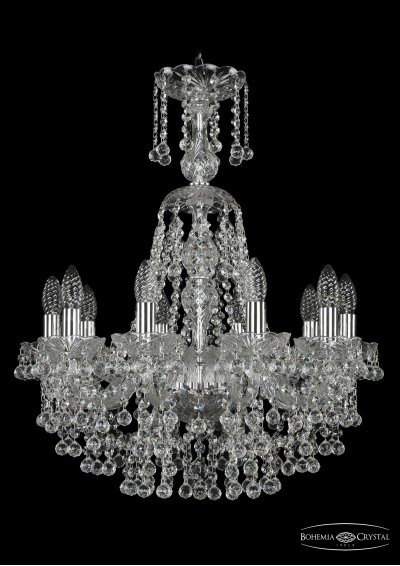 Люстра хрустальная Bohemia Ivele 1409/10/195/XL-67/Ni