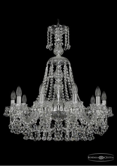 Люстра хрустальная Bohemia Ivele 1409/10/240/XL-75/Ni