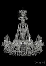 Люстра хрустальная Bohemia Ivele 1409/10/240/XL-75/Ni