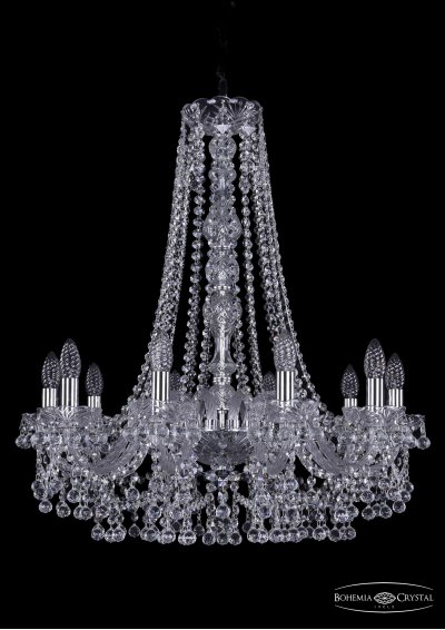 Люстра хрустальная Bohemia Ivele 1409/10/240/h-76/Ni