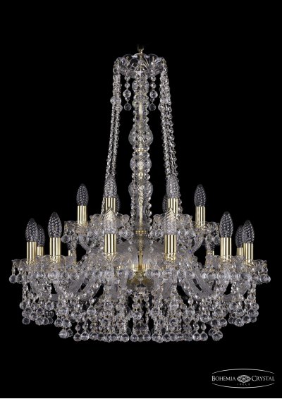 Люстра хрустальная Bohemia Ivele 1409/12+6/240/h-77/G