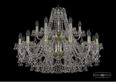 Люстра хрустальная Bohemia Ivele 1409/12+6/300/2d/G