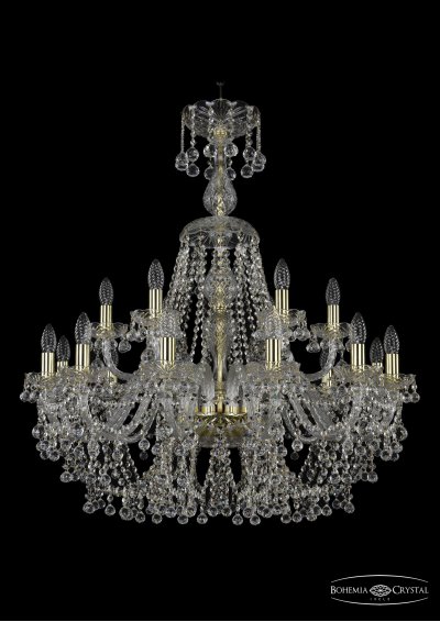 Люстра хрустальная Bohemia Ivele 1409/12+6/300/XL-95/G