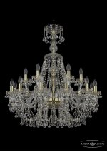 Люстра хрустальная Bohemia Ivele 1409/12+6/300/XL-95/G