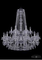 Люстра хрустальная Bohemia Ivele 1409/12+6/300/h-94/2d/Ni