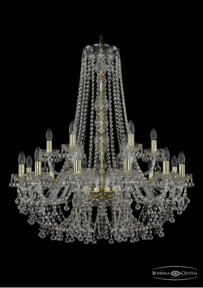 Люстра хрустальная Bohemia Ivele 1409/12+6/300/h-95/G