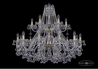 Люстра хрустальная Bohemia Ivele 1409/12+6/360/2d/G