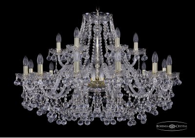 Люстра хрустальная Bohemia Ivele 1409/12+6/360/G