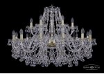 Люстра хрустальная Bohemia Ivele 1409/12+6/360/G