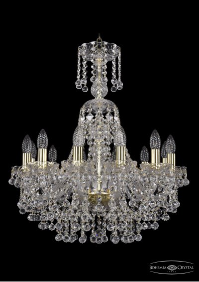 Люстра хрустальная Bohemia Ivele 1409/12/195/XL-68/G