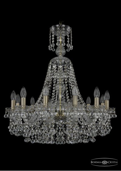 Люстра хрустальная Bohemia Ivele 1409/12/240/XL-75/Pa