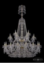 Люстра хрустальная Bohemia Ivele 1409/16+8+4/400/XL-164/2d/G