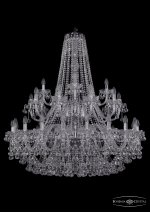 Люстра хрустальная Bohemia Ivele 1409/20+10+5/400/2d/Ni