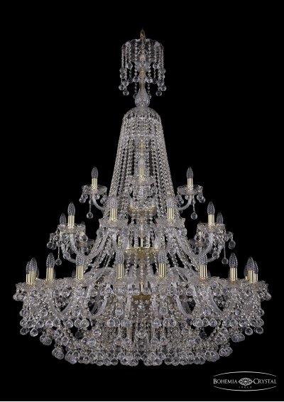 Люстра хрустальная Bohemia Ivele 1409/20+10+5/400/XL-159/3d/G