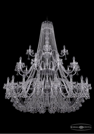 Люстра хрустальная Bohemia Ivele 1409/20+10+5/530/3d/Ni