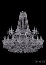 Люстра хрустальная Bohemia Ivele 1409/20+10/400/2d/Ni