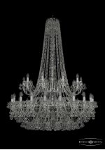 Люстра хрустальная Bohemia Ivele 1409/20+10/400/h-152/2d/Ni