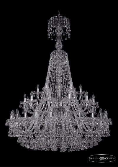 Люстра хрустальная Bohemia Ivele 1409/24+12+6/460/XL-175/2d/Ni