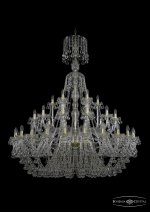 Большая Люстра хрустальная Bohemia Ivele 1409/24+12+6/530/XL-169/G