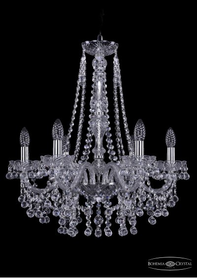 Люстра хрустальная Bohemia Ivele 1409/6/195/h-63/Ni