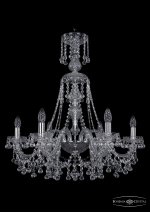 Люстра хрустальная Bohemia Ivele 1409/6/240/XL-75/Ni
