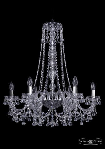 Люстра хрустальная Bohemia Ivele 1409/6/240/h-75/Ni