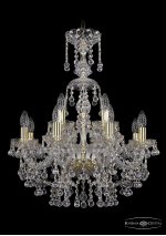 Люстра хрустальная Bohemia Ivele 1409/8+4/195/XL-68/G