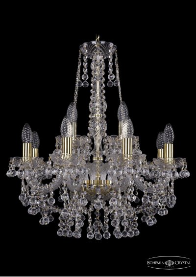 Люстра хрустальная Bohemia Ivele 1409/8+4/195/h-62/G