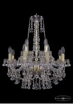 Люстра хрустальная Bohemia Ivele 1409/8+4/195/h-62/G