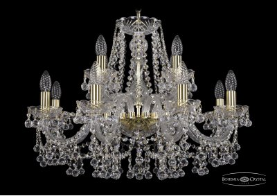 Люстра хрустальная Bohemia Ivele 1409/8+4/240/G