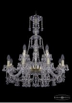 Люстра хрустальная Bohemia Ivele 1409/8+4/240/XL-76/G