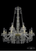 Люстра хрустальная Bohemia Ivele 1409/8+4/240/h-77/G