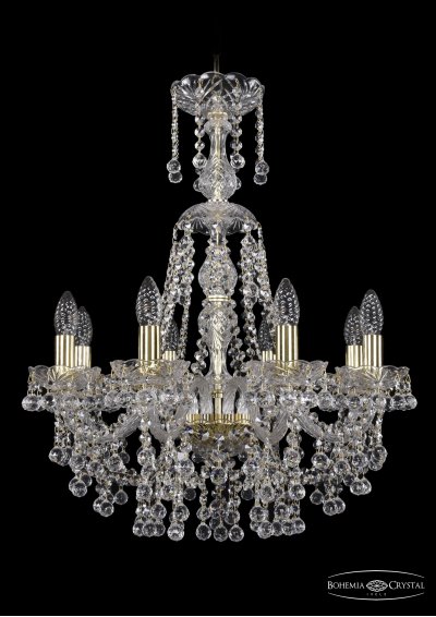 Люстра хрустальная Bohemia Ivele 1409/8/195/XL-68/G