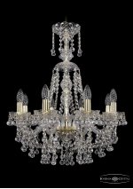 Люстра хрустальная Bohemia Ivele 1409/8/195/XL-68/G