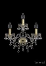 Светильник настенный бра Bohemia Ivele 1409B/2+1/160/G