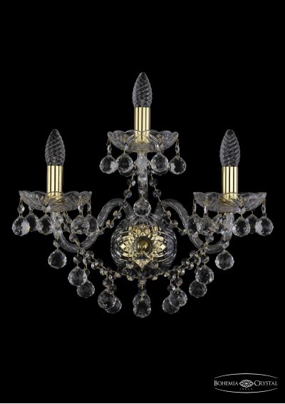 Светильник настенный бра Bohemia Ivele 1409B/2+1/195/XL/G