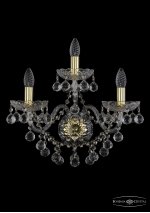 Светильник настенный бра Bohemia Ivele 1409B/2+1/195/XL/G