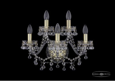 Светильник настенный бра Bohemia Ivele 1409B/3+2/160/G