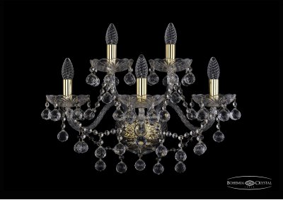 Светильник настенный бра Bohemia Ivele 1409B/3+2/195/XL/G