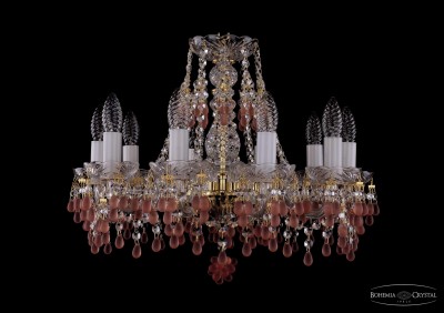 Люстра хрустальная Bohemia Ivele 1410/10/160/G/7010