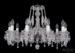 Люстра хрустальная Bohemia Ivele 1410/10/240/Ni/0300