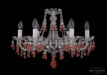 Люстра хрустальная Bohemia Ivele 1410/6/195/Ni/7010