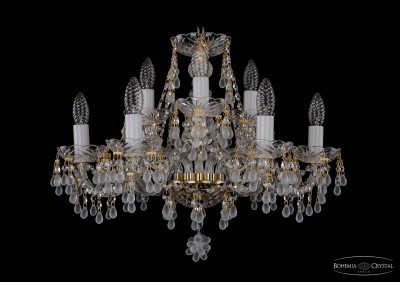Люстра хрустальная Bohemia Ivele 1410/6+3/195/G/0300