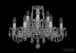 Люстра хрустальная Bohemia Ivele 1410/6+3/195/Ni/0300