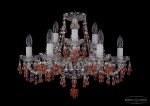 Люстра хрустальная Bohemia Ivele 1410/6+3/195/Ni/7010